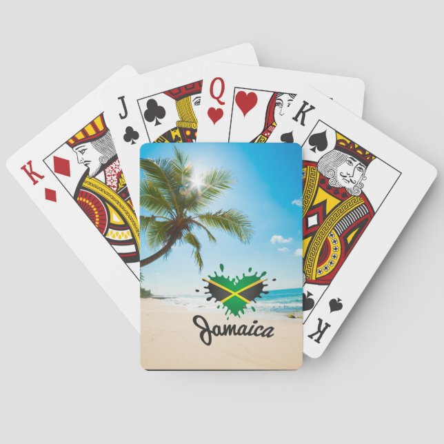 Jamaican Island Proud Jamaicans - Jamaica Reggae Casinokort (Baksidan)