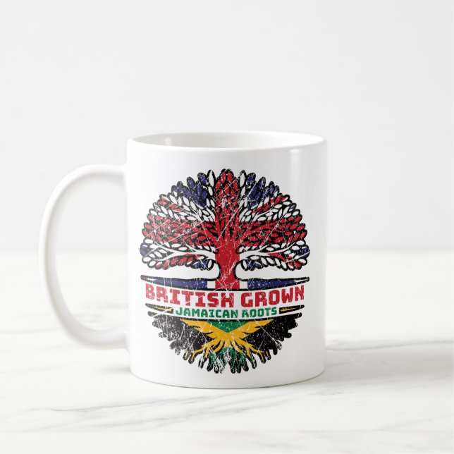 Jamaican Jamaica Uk Förenade kungariket British Tr Kaffemugg (Vänster)