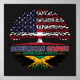 Jamaican Jamaica US American US United Stater Poster
