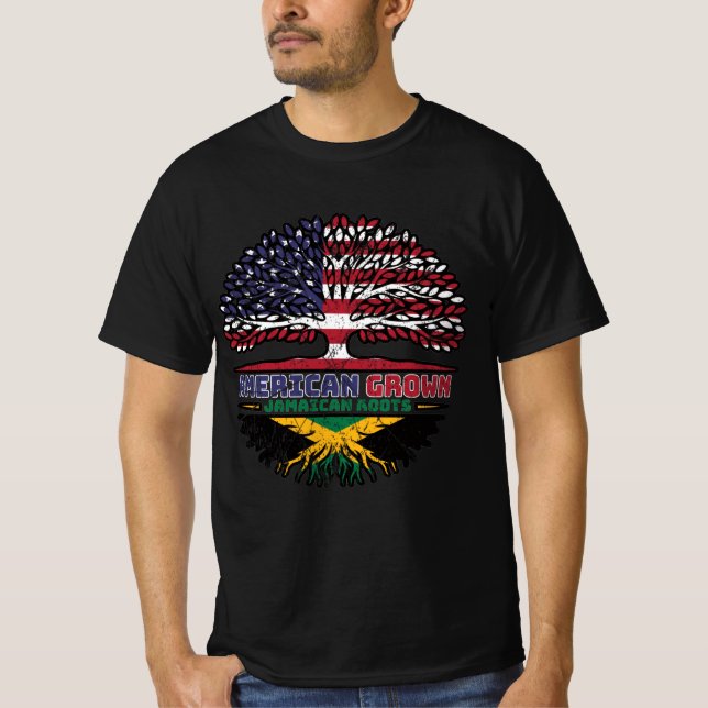 Jamaican Jamaica US American US United Stater T Shirt (Framsida)