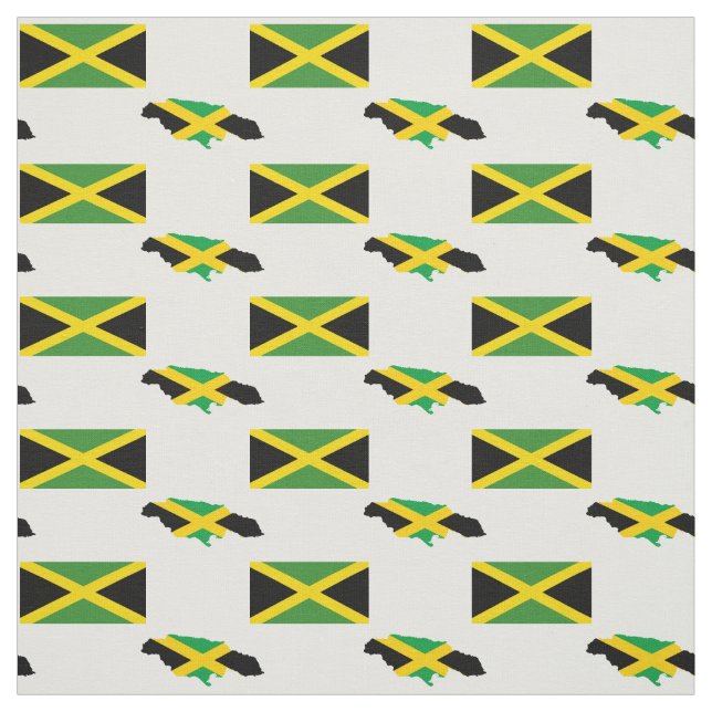 JAMAICAN KARTA | Jamaica Flagga Tyg (Provkarta)