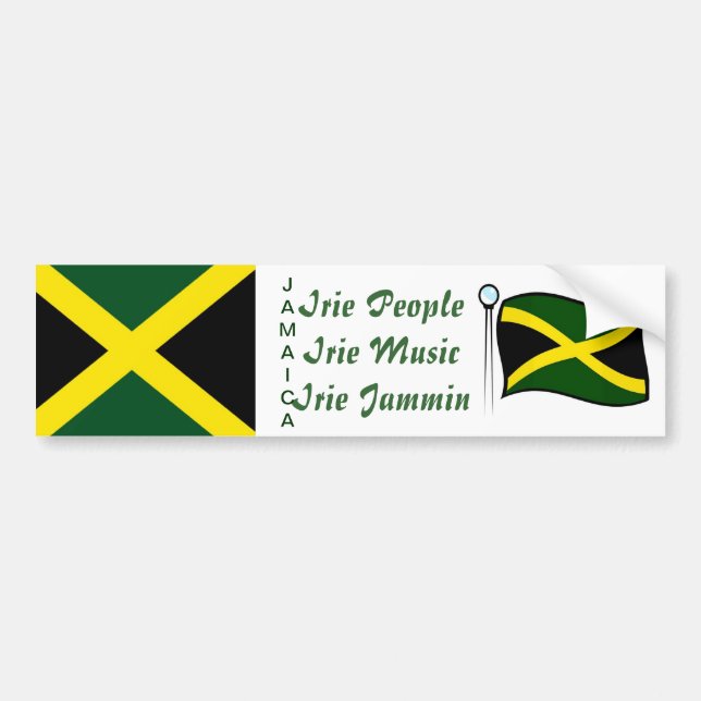 Jamaican-klistermärken Bildekal (Framsidan)
