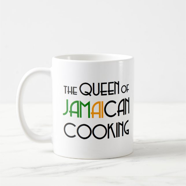 jamaican kokdrottning kaffemugg (Vänster)