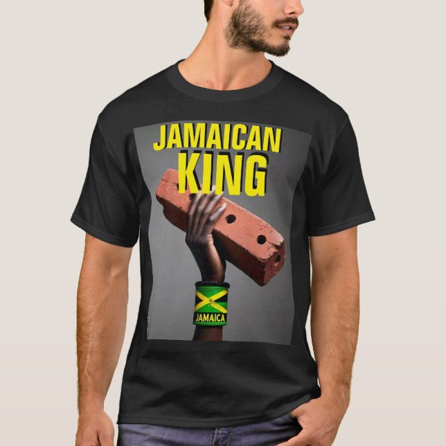 JAMAICAN KUNG Basic Mörk T-Shirt (Framsida)