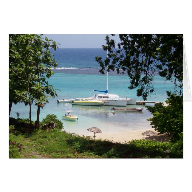 Jamaican Kusten Card OBS Kort (Framsidan Horizontal)