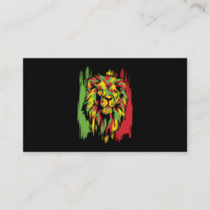 Jamaican Lejonare Rasta African Reggae Visitkort