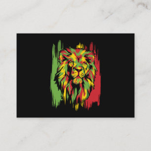 Jamaican Lejonare Rasta African Reggae Visitkort