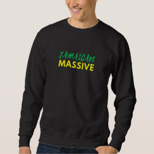 Jamaican Massive Unisex Coola Västindien Lång Ärmad Tröja