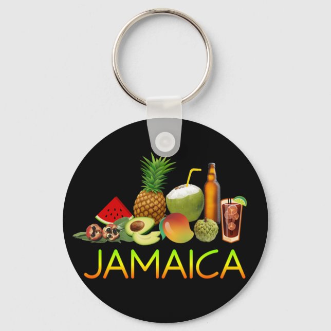 Jamaican-mat Nyckelring (Framsida)