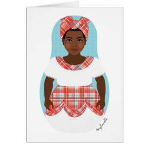Jamaican Matryoshka Card OBS Kort