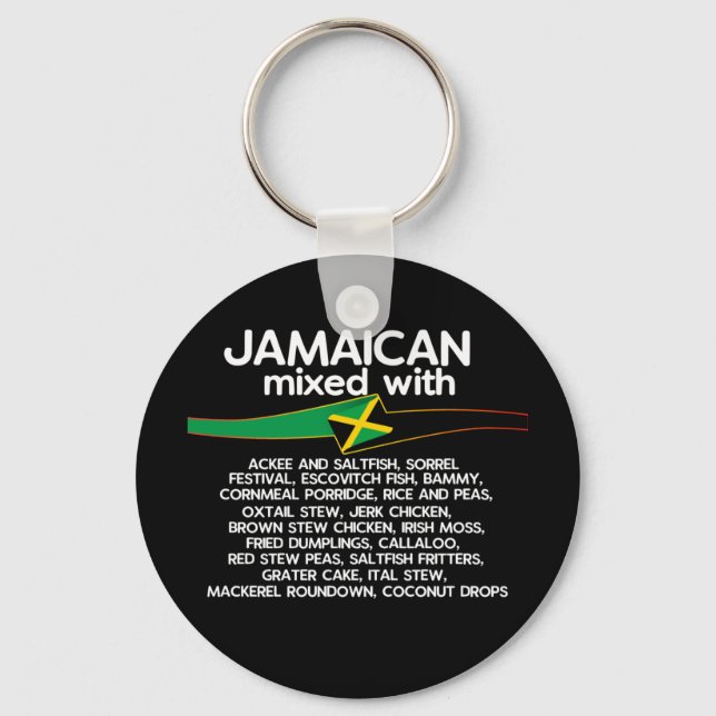 Jamaican Mixed with Jamaica Proud Nyckelring (Framsida)