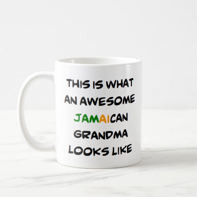 jamaican morma, fantastisk kaffemugg (Vänster)