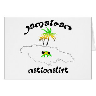 Jamaican Nationalist Logotyp Hälsningskort