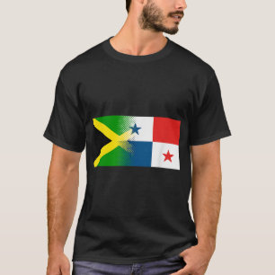 Jamaican Panamanian Flagga Jamaica Panama T Shirt