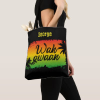 Jamaican Patois Wah Gwaan Rasta Färgad Black