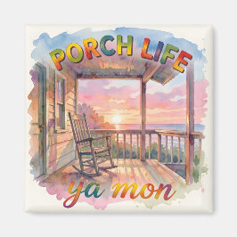 Jamaican porch life magnet