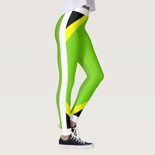 Jamaican Pride Flourescent Leggings (Höger)