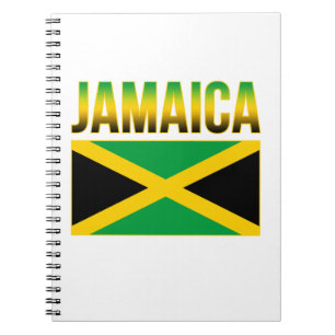 Jamaican-Pridet Flagga Jamaica Anteckningsbok Med Spiral