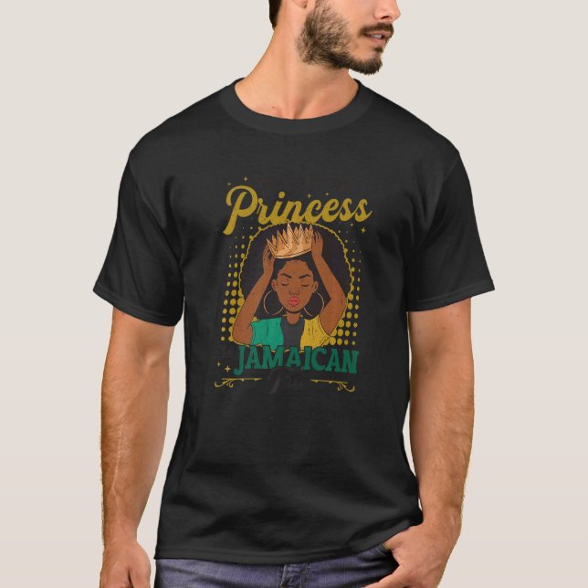 Jamaican Princess Jag heter Jamaican T Shirt (Framsida)