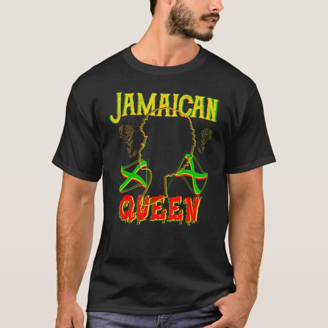 Jamaican Queen Mors dag Women Jamaica Inbero T Shirt (Framsida)