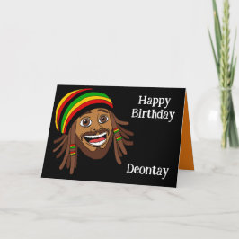 Jamaican Rasta Birthday Kort
