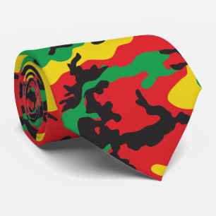 Jamaican Rasta Camouflage Print Patterned Slips