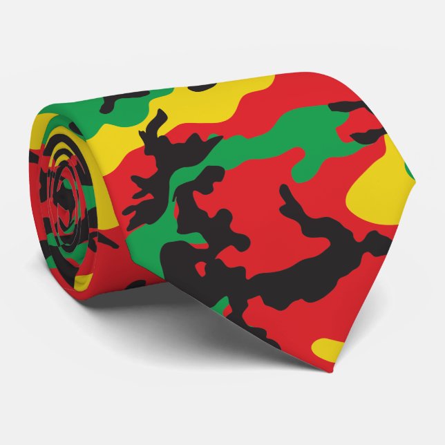 Jamaican Rasta Camouflage Print Patterned Slips (Rullad)
