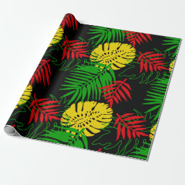 Jamaican Rasta Färg Caribbean Bröllop Presentpapper