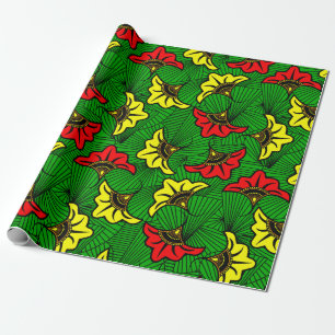 Jamaican Rasta Färg Caribbean Bröllop Presentpapper