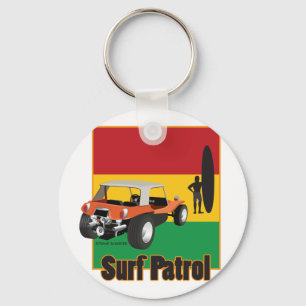 Jamaican Rasta Surfpatrol Buggy Nyckelring