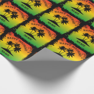 Jamaican Rastafarian Grattis på födelsedagen Presentpapper