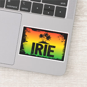 Jamaican Rastafarian IRIE Rasta Flagga Färg Klistermärken