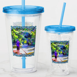 Jamaican River Raft Ride J001 Take Away Mugg