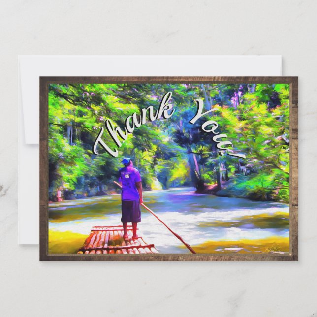 Jamaican River Raft Ride Tack J001 (Framsida)