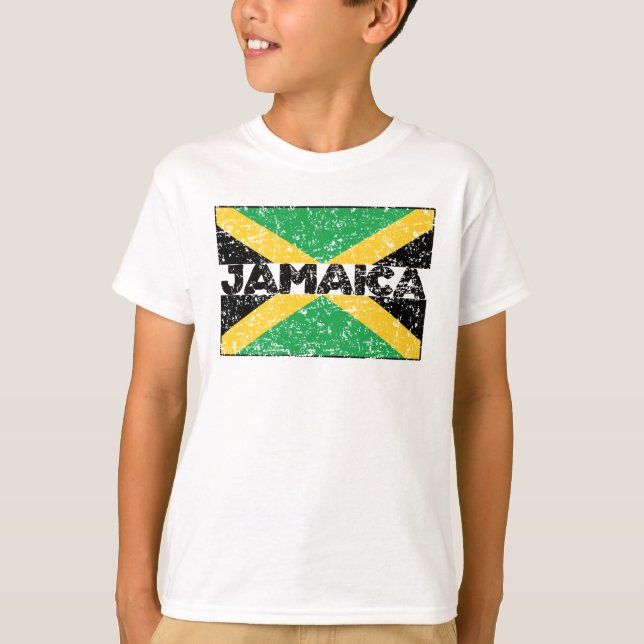 Jamaican Roots Jamaica Flag Jamaican Heritage T Shirt (Framsida)