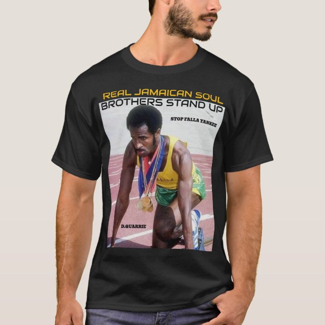 JAMAICAN SOUL BROTHERS Basic Mörk T-Shirt (Framsida)