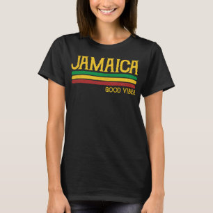 Jamaican Souvenir Funny Jamaica Färg Rasta Reggae T Shirt