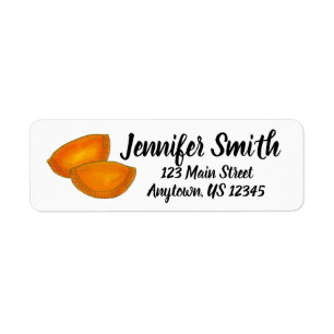 Jamaican Spicy Beef Patty Patties Jamaica Pastry Returadress Etikett