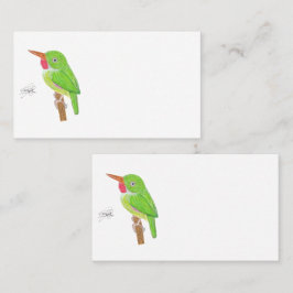 JAMAICAN TODY VISITKORT