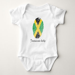 Jamaican touch fingeravtryck flagga tröja