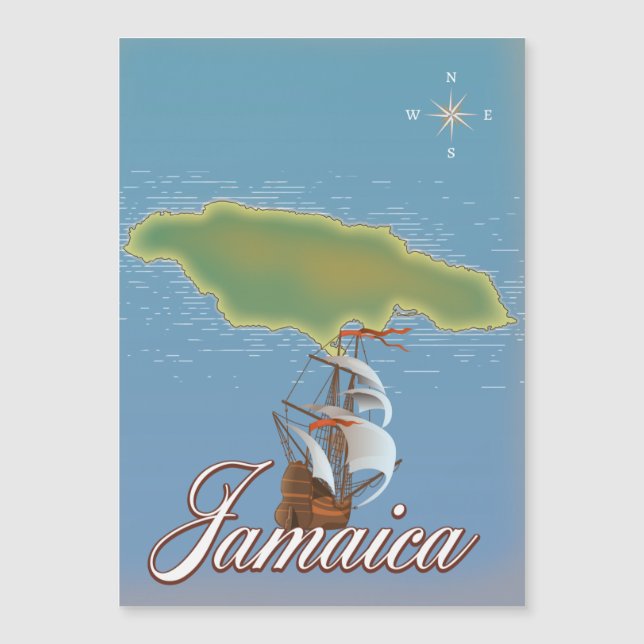 Jamaican Travel Island karta (Framsida)