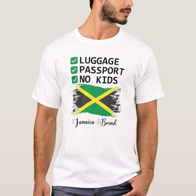 Jamaican Travel Vacation Outfit To Jamaica Lover T Shirt (Framsida)