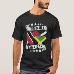 Jamaican Trinidad halv Trinidad och hälften Jamaic T Shirt