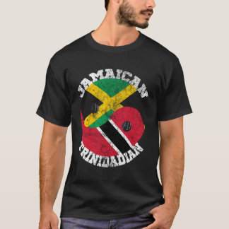 Jamaican Trinidadian Flagga Trinidad och Jamaica F T Shirt