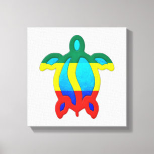Jamaican Turtle Canvastryck