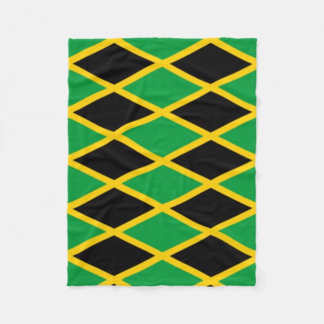 Jamaican Ull Throw Blanket Fleecefilt (Framsidan)