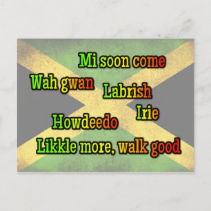 Jamaican-uttryck Vykort