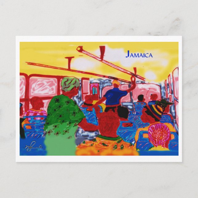 JamaicanBusRide Vykort (Framsida)
