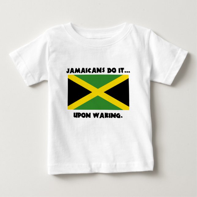 Jamaicans gör det... Vid vakning Tee Shirt (Framsida)