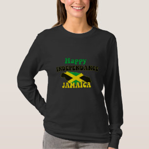 Jamaicans självständighetsdag Jamaicas karta och f T Shirt